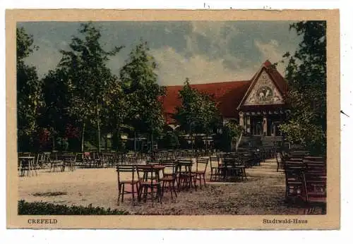 [Ansichtskarte] 4150 KREFELD, Stadtwald - Haus, Verlag Krapohl. 