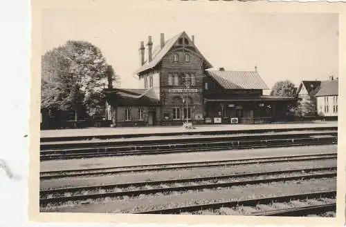 [Ansichtskarte] 5600 WUPPERTAL - DORNAP - HAHNEMFURTH, Bahnhof, 2 Photos 10,3 x 7,3 cm. 