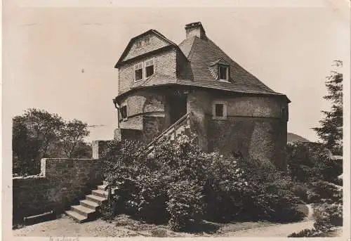 [Ansichtskarte] 3550 MARBURG, Schloss, Hexenturm, 1935, DANZIG - Frankatur. 