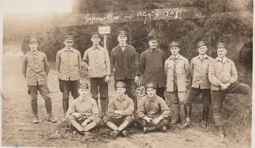 [Ansichtskarte] 3380 GOSLAR HAHNENKLEE, Waldarbeiter 1927, Photo-AK. 