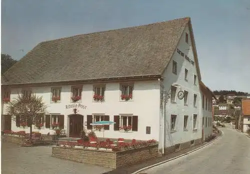 [Ansichtskarte] 7731 UNTERKIRNACH, Hotel - Gasthof Rößle - Post. 