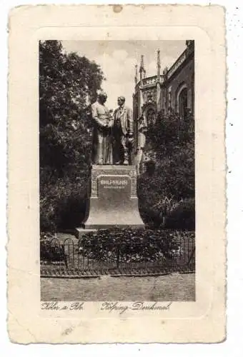[Ansichtskarte] 5000 KÖLN, KOLPING - Denkmal, 1926, nach Jülich befördert, Druckstelle. 