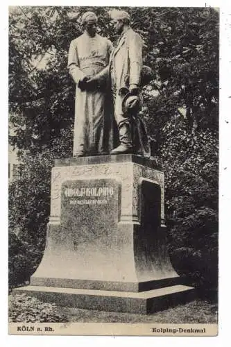 [Ansichtskarte] 5000 KÖLN, KOLPING - Denkmal, Verlag Heiß & Co. 