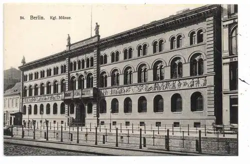 [Ansichtskarte] 1000 BERLIN, Unterwasserstrasse, Königliche Münze, Verlag Prager. 