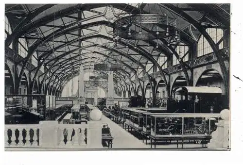 [Ansichtskarte] 1000 BERLIN - MOABIT, Königliches  Verkehrs- und Baumuseum, Grosse Halle. 