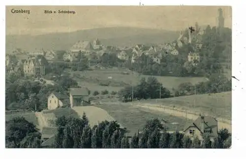 [Ansichtskarte] 6242 KRONBERG, Blick v. Schönberg, Verlag Lohmann, 1919. 