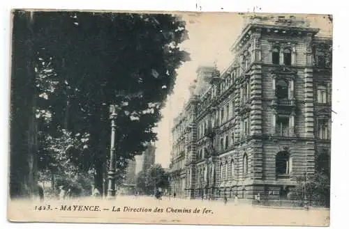 [Ansichtskarte] 6500 MAINZ, Eisenbahndirektion, 1928. 
