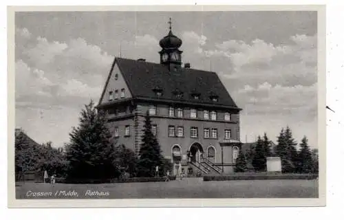 [Ansichtskarte] 0-9540 ZWICKAU - CROSSEN, Rathaus, Verlag Oelschlägel. 