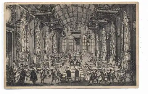 [Ansichtskarte] 6000 FRANKFURT, Krönungsfeier im Römersaal 1745. 