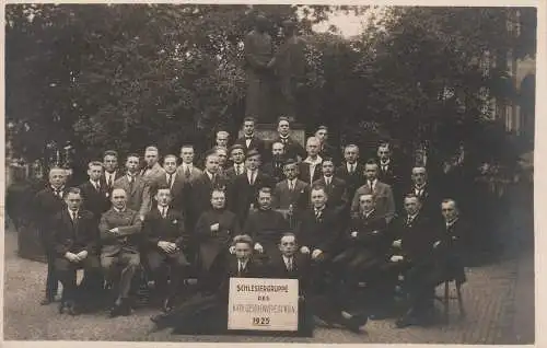 [Ansichtskarte] 5000 KÖLN, KOLPING, Kolping - Denkmal, Schlesiergruppe des kath. Gesellenvereins Köln, 1925. 