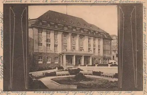 [Ansichtskarte] 6200 WIESBADEN, Städt. Kaiser Friedrich Bad, 1922. 