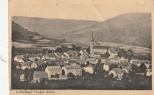 [Ansichtskarte] 5501 KORDEL, Gesamtansicht 1928. 