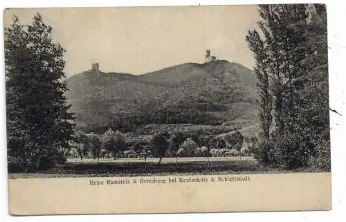 F 67730 KESTENHOLZ, Ruine Ramstein & Ortenberg, 1910