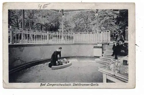 6208 BAD SCHWALBACH / LANGENSCHWALBACH, Stahlbrunnen - Quelle, 1921