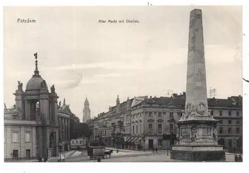 [Ansichtskarte] 0-1500 POTSDAM, Alter Markt und Obelisk, Verlag Knackstedt & Näther. 