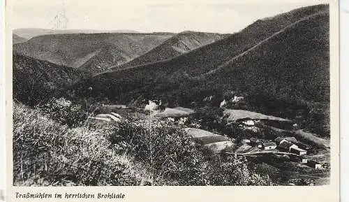 [Ansichtskarte] 5474 BROHL - LÜTZING, Traßmühlen im Brohltal, 1965. 