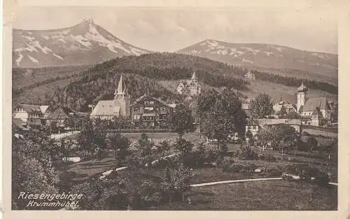 [Ansichtskarte] NIEDER - SCHLESIEN, SCHMIEDEBERG / KOWARY, Blick in den Ort. 