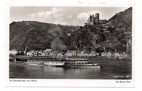 [Ansichtskarte] BINNENSCHIFFE - RHEIN, Köln - Düsseldorfer "MAINZ" vor St. Goarshausen, Kratz # 1421, 1942 Feldpost. 