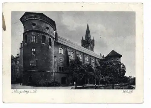 [Ansichtskarte] OTPREUSSEN - KÖNIGSBERG / KALININGRAD, Schloß, Feldpost Nachrichten Ersatz Abteilung Sammelstelle, Tannenberg - Kaserne. 