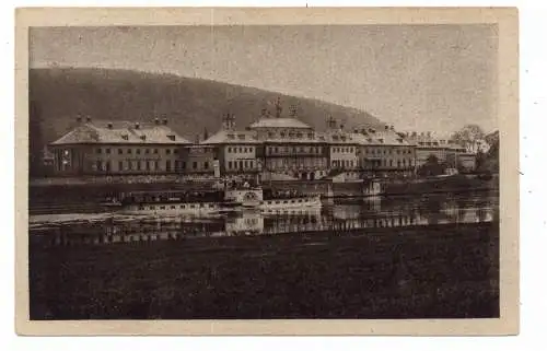[Ansichtskarte] BINNENSCHIFFE - ELBE, "STADT WEHLEN" vor Pillnitz. 