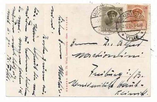 [Ansichtskarte] L 1000 LUXEMBURG STADT, Schloßbrücke, 1925, Verlag Wirol. 