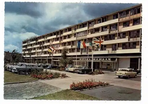 1000 BERLIN - TIERGARTEN, Hotel Berlin, Kurfürstenstrasse, Parkplatz, OPEL REKORD - KAPITÄN, VW - Käfer, MERCEDES BENZ, 1961