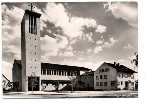 [Ansichtskarte] 7000 STUTTGART - SILLENBUCH, St. Michaelskirche und Umgebung, 1967. 