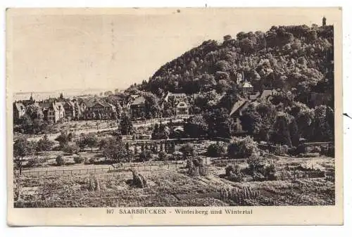 [Ansichtskarte] 6600 SAARBRÜCKEN, Winterberg und Wintertal, 1940, Feldpost L33506. 