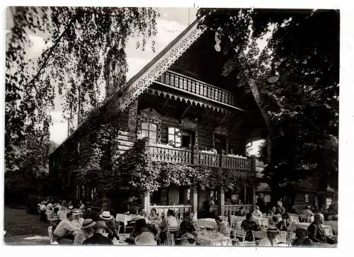 [Ansichtskarte] 1000 BERLIN - WANNSEE, Gaststätte Blockhaus Nikolkojem 1966. 