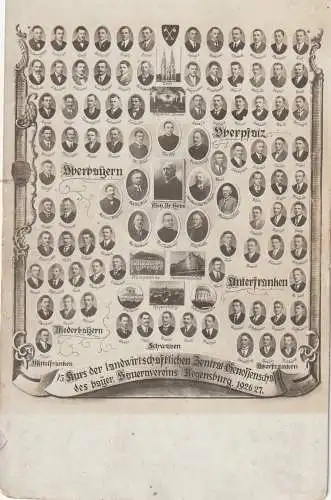 8400 REGENSBURG, Ereignis, 15. Kurs det landwirtsch. Zentral-Genossenschaft des bay. Bauernvereins 1926