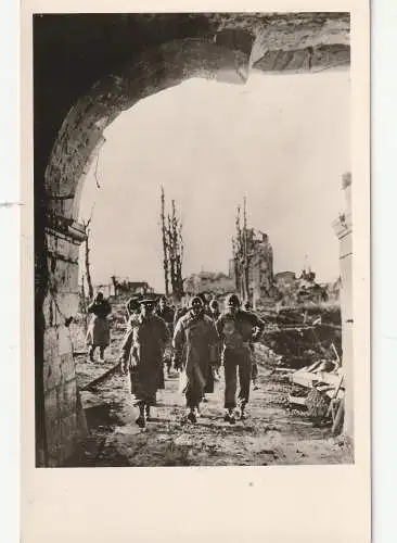 [Ansichtskarte] MILITÄR - 2.Weltkrieg, General Dwight D. Eisenhower vor der Jülicher Zitadelle, Januar 1945. 