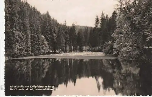 [Ansichtskarte] 0-6300 ILMENAU - STÜTZERBACH, Knöpfelstaler Teich, 1961. 