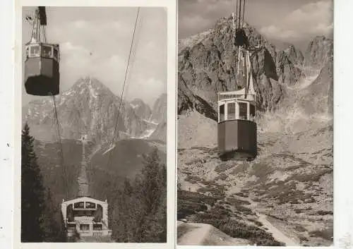 [Ansichtskarte] SK 06503 LOMNICKA, Luftseilbahn, 2 AK. 