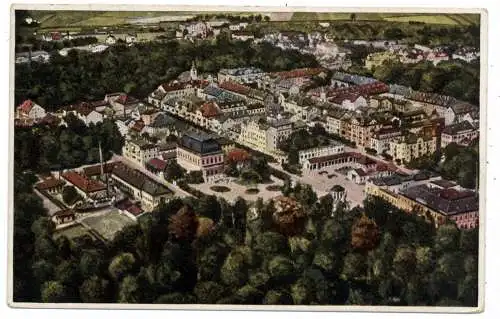 BÖHMEN & MÄHREN - FRANZENSBAD / FRANTISKOVY LAZNE, Luftaufnahme 1928