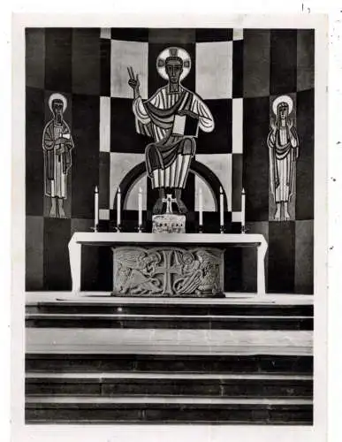 [Ansichtskarte] 6054 RODGAU - DUDENHOFEN, St. Marien Kirche, Innenansicht, 195... 