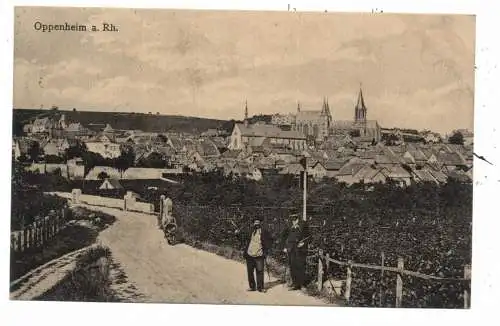 [Ansichtskarte] 6504 OPPENHEIM, Blick aus den Weinberg, Verlag Traumüller. 