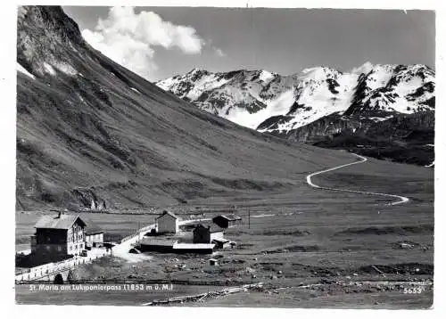 [Ansichtskarte] CH 7184 CURAGLIA, Santa Maria am Lukmanierpass, 1962. 