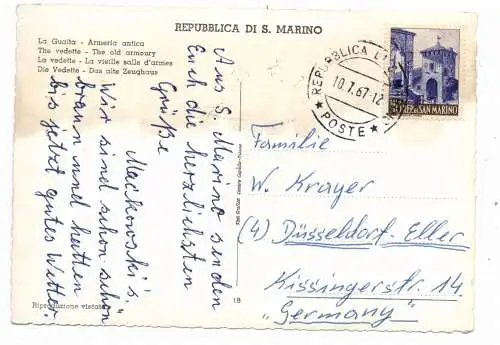 SAN MARINO - Armeria antica / Das alte Zeughaus