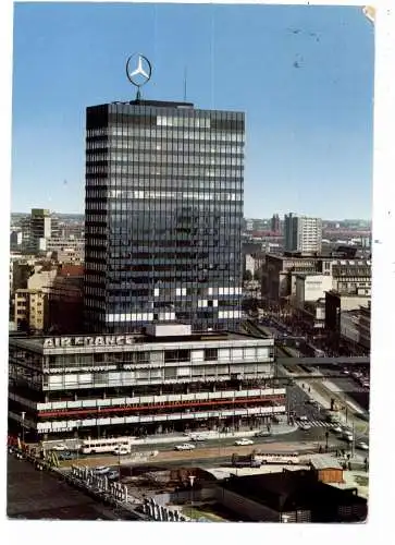 [Ansichtskarte] 1000 BERLIN - CHARLOTTENBURG, EUROPA - CENTER, Haus der Nationen, AIR FRANCE - Werbung, 1965. 