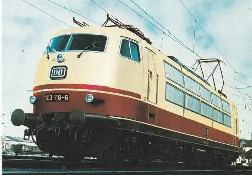 [Ansichtskarte] EISENBAHN / RAILWAY - Baureihe 103, Bj. 1965/70. 