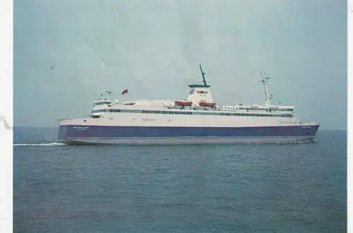 [Ansichtskarte] FÄHRE / FERRY / TRAVERSIER - Eisenbahnfähre "DEUTSCHLAND", Vogelfluglinie. 
