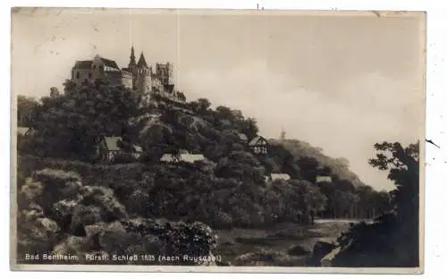 [Ansichtskarte] 4444 BAD BENTHEIM, Fürstliches Schloß nach Ruysdael, 1930, Verlag Lorch. 