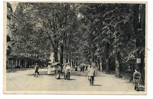 [Ansichtskarte] 6350 BAD NAUHEIM, Parkallee, 1909, animierte Szene. 