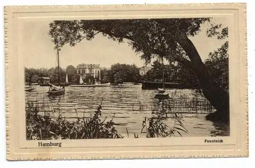 [Ansichtskarte] 2000 HAMBURG - UHLENHORST, Feenteich, ca. 1910. 