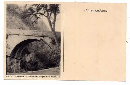 5500 TRIER - PALLIEN (Pallieu), Napoleonsbrücke, Verlag Hirsch - Paris