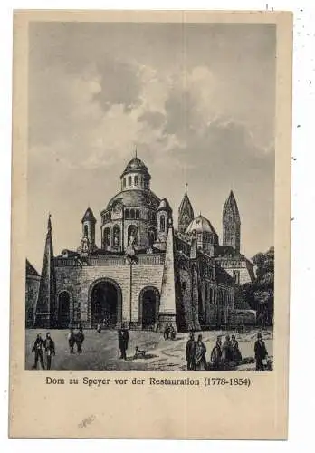 [Ansichtskarte] 6720 SPEYER, Dom vor der Restauration. 