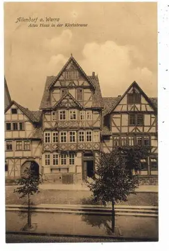 [Ansichtskarte] 3437 BAD SOODEN, Altes Haus in der Kirchstrasse, 1910. 