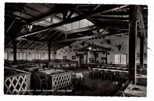 [Ansichtskarte] 8230 BAD REICHENHALL, Gasthaus "Zum Schroffen", Großer Saal, 1963. 