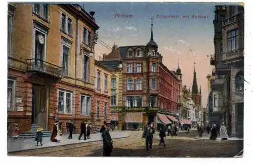 [Ansichtskarte] 4630 BOCHUM, Bongardstrasse, kl. Druckstelle, 1923. 