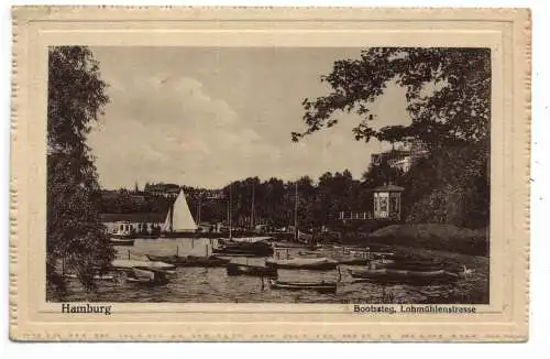 [Ansichtskarte] 2000 HAMBURG, Partie an der Alster. 